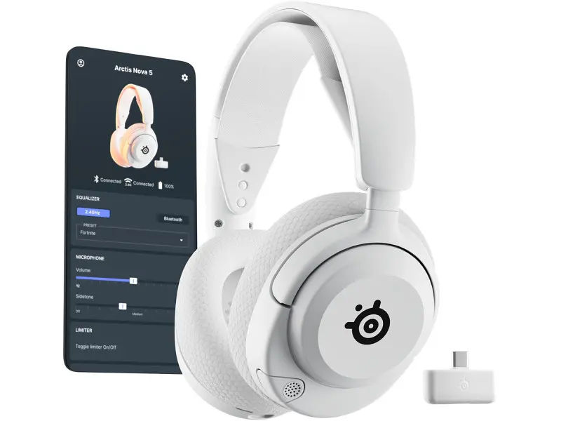 Гарнітура SteelSeries Arctis Nova 5 White (61671) - фото 2