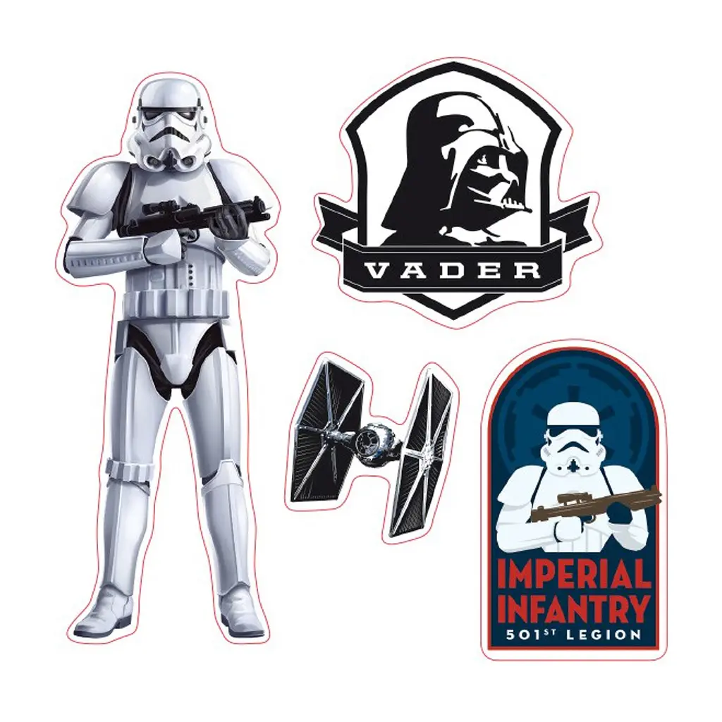 Стікер-наклейка ABYstyle Star Wars — Vador/Trooper (Вейдер/Штурмовик) 16х11 см / 2 ар (ABYDCO361) - фото 3