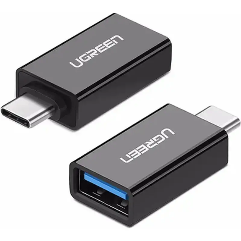 Перехідник OTG USB 3.0 AF to USB-C US173 black Ugreen (20808) - фото 3