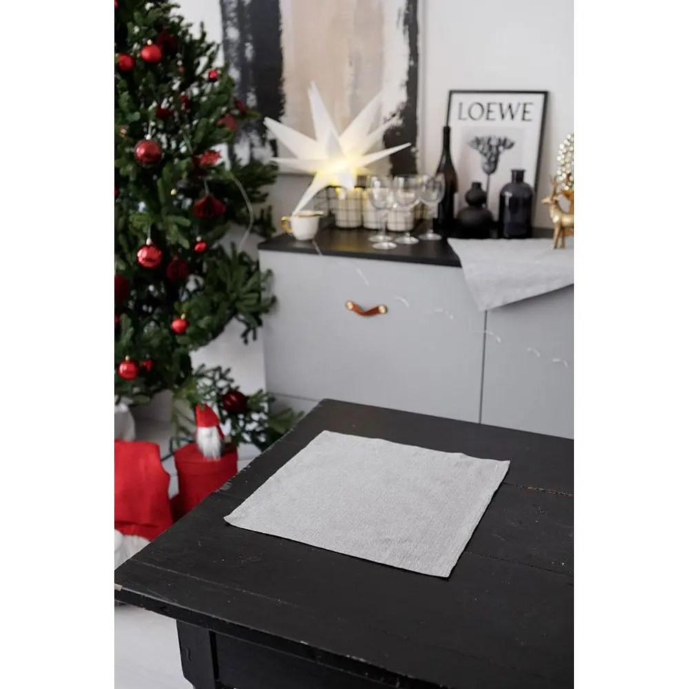 Салфетка Прованс Жемчужина праздничная с люрексом 40х40 см Silver (37584) - фото 5