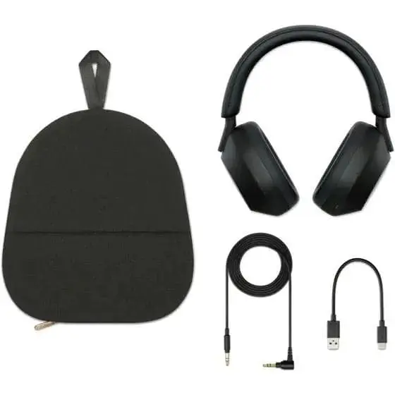 Бездротові повнорозмірні навушники Sony WH-1000XM5 чорні - фото 4