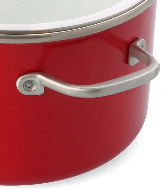 Каструля з кришкою KitchenAid Steel Core CC003270-001 24 см 6 л червона - фото 3