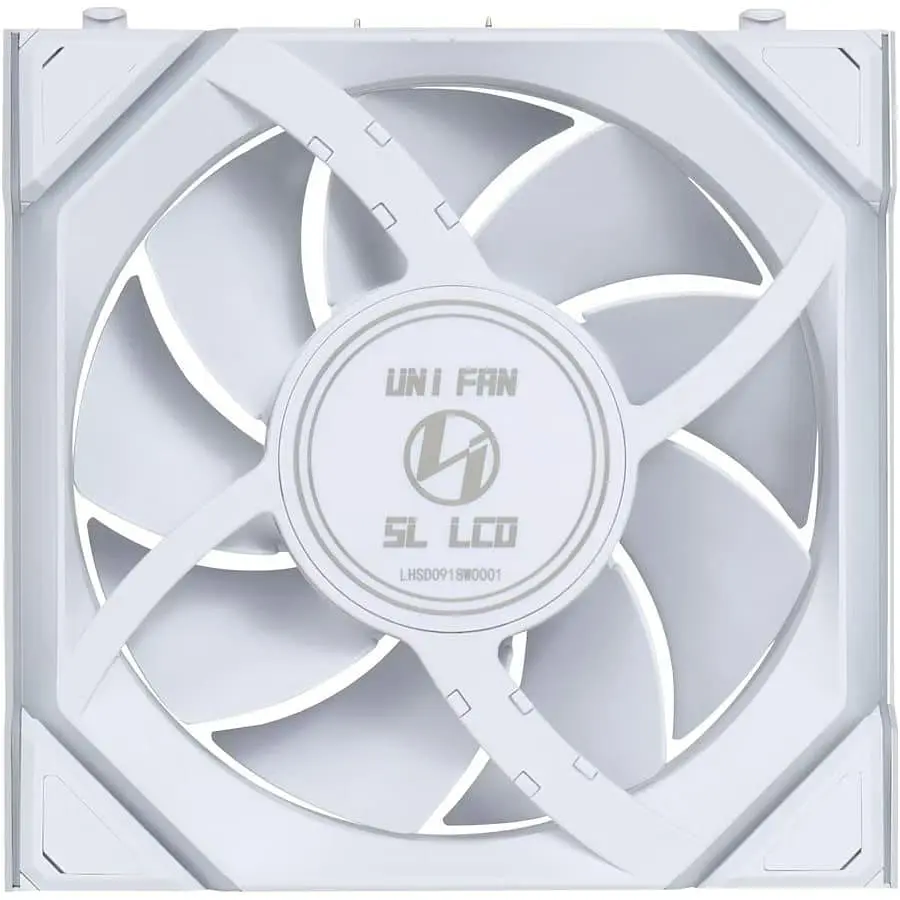 Вентилятор Lian Li UNI Fan SL WIRELESS LCD 120-1 (G99.12SLLCD1W1W.00) White - фото 3
