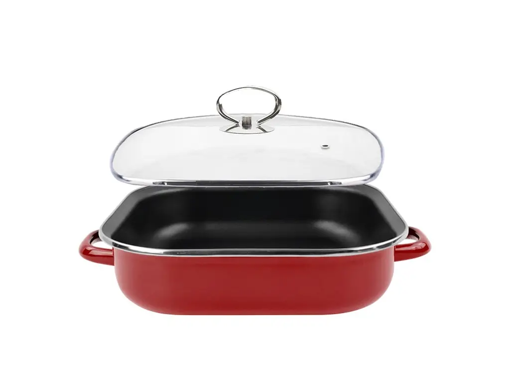 Жаровня антипригарна GARNET з кришкою VITRINOR 27 см 3.5 л