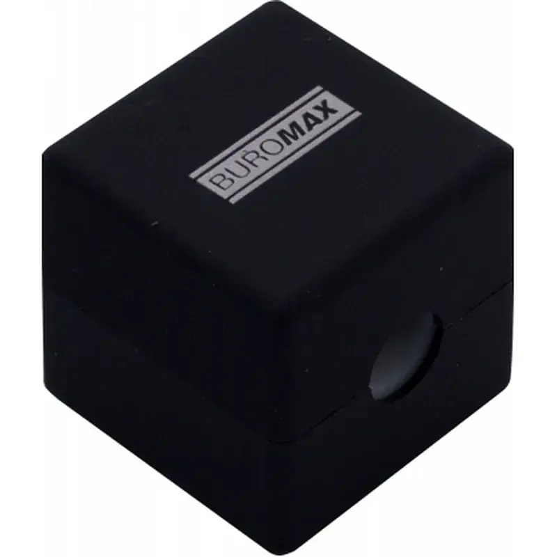 Точилка Buromax CUBE RUBBER TOUCH пластиковий корпус контейнер (BM.4757-1) - фото 4