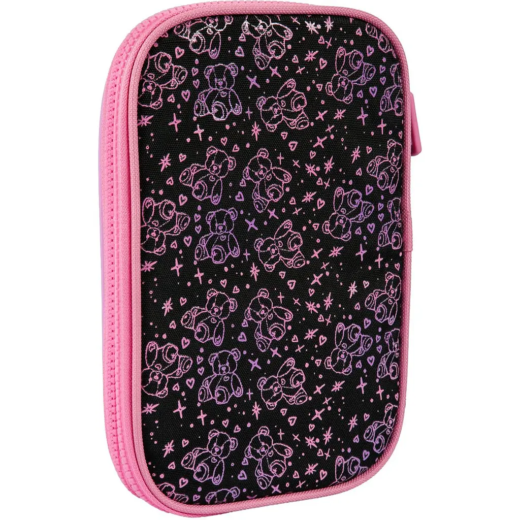 Пенал м'який Yes PH-35 Pink Bear з LED (533777) - фото 3