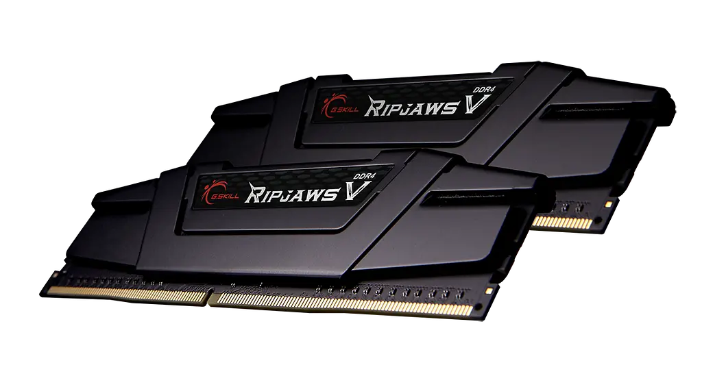 Пам'ять 16Gb x 2 (32Gb Kit) DDR4, 3600MHz, G.Skill Ripjaws V, Black, 18-22-22-42, 1.35V, з радіатором (F4-3600C18D-32GVK) - фото 2