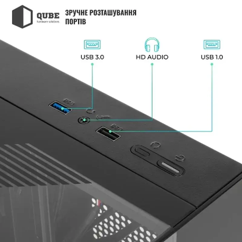 Корпус для ПК Qube AQUARIUM_GBNU3 - фото 11
