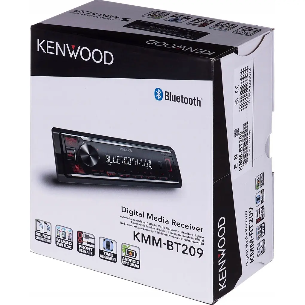 Автомагнитола Kenwood KMM-BT209 [83424] - фото 4