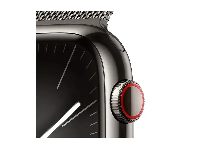 Смарт-годинник Apple Watch Series 9 GPS + Cellular 45mm Graphite S. Steel Case w. Graphite Milanese Loop (MRMX3) - фото 7