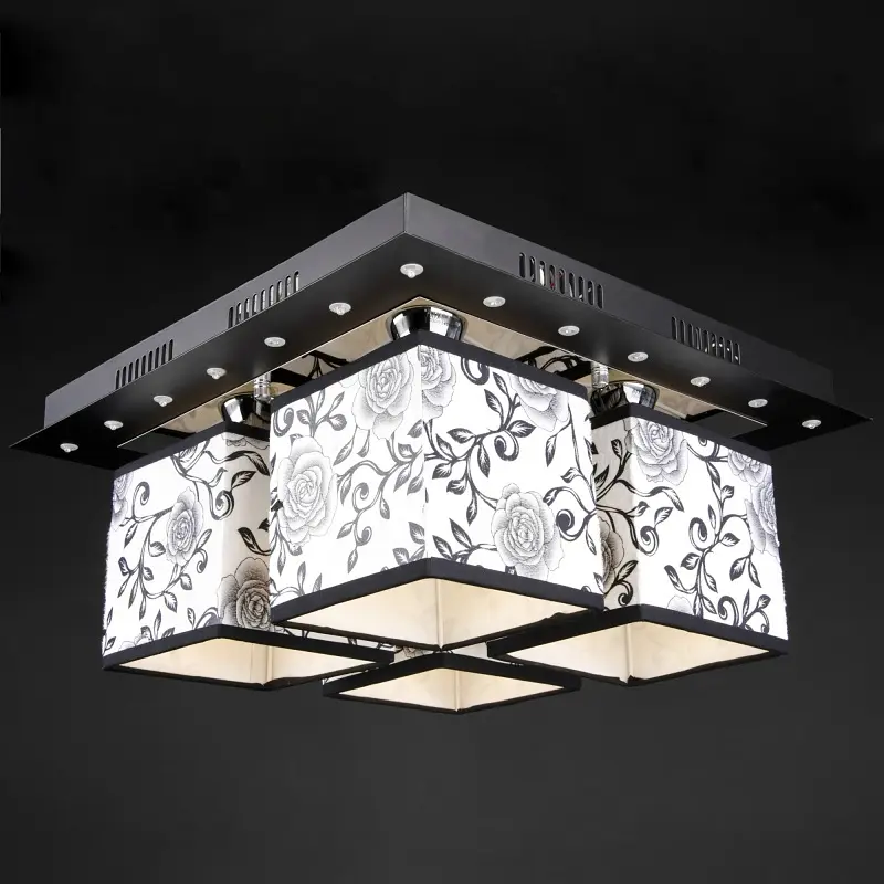 Люстра потолочная Brille с подсветкой смарт LED E14 40W BK (BKL-624C/4) - фото 8