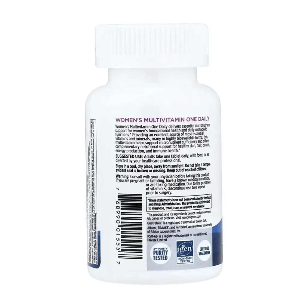 Мультивитамин Nordic Naturals Мультивитамины для женщин, Women''s Multivitamin, One Daily, 30 таблет (NOR-01555) - фото 5