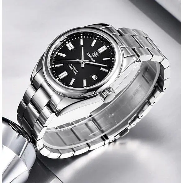 Наручний класичний годинник Benyar Automatic 10 BAR - фото 3