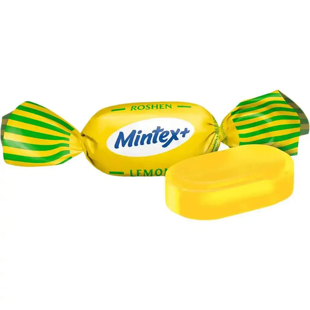 Карамель леденцовая Roshen Mintex+ Lemon со вкусом лимона и ментола 1 кг - фото 3