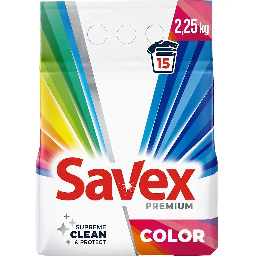 Пральний порошок Savex Premium Color 2.25 кг (3800024047893)