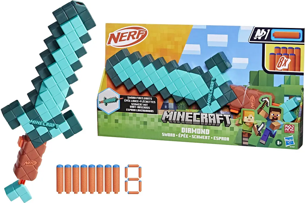 Бластер игрушечный Nerf Minecraft Sword (G1437) - фото 3