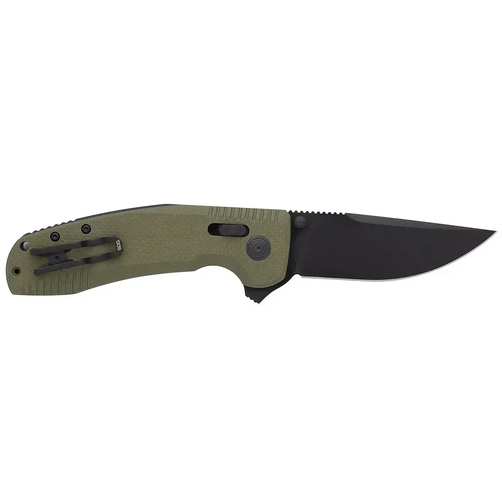 Нож складной SOG TAC XR Черный-Зеленый - фото 2