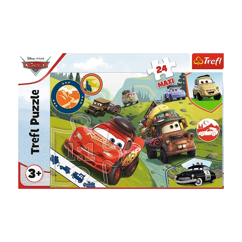 Пазл Trefl Maxi Cars Счастливые машинки 24 элемента (5900511143522) - фото 3
