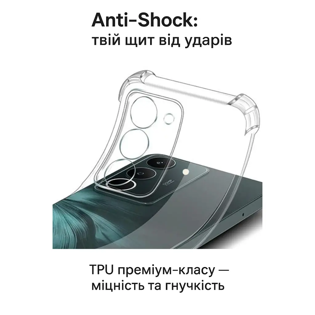 Чехол для мобильного телефона BeCover Anti-Shock Xiaomi Redmi 15 Clear (713811) - фото 3