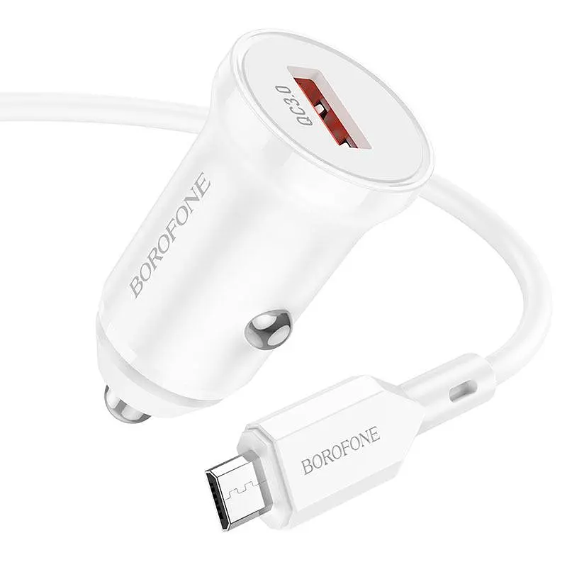 АЗП Borofone Micro USB 5V/3A/18W QC3.0 BZ18 - фото 6