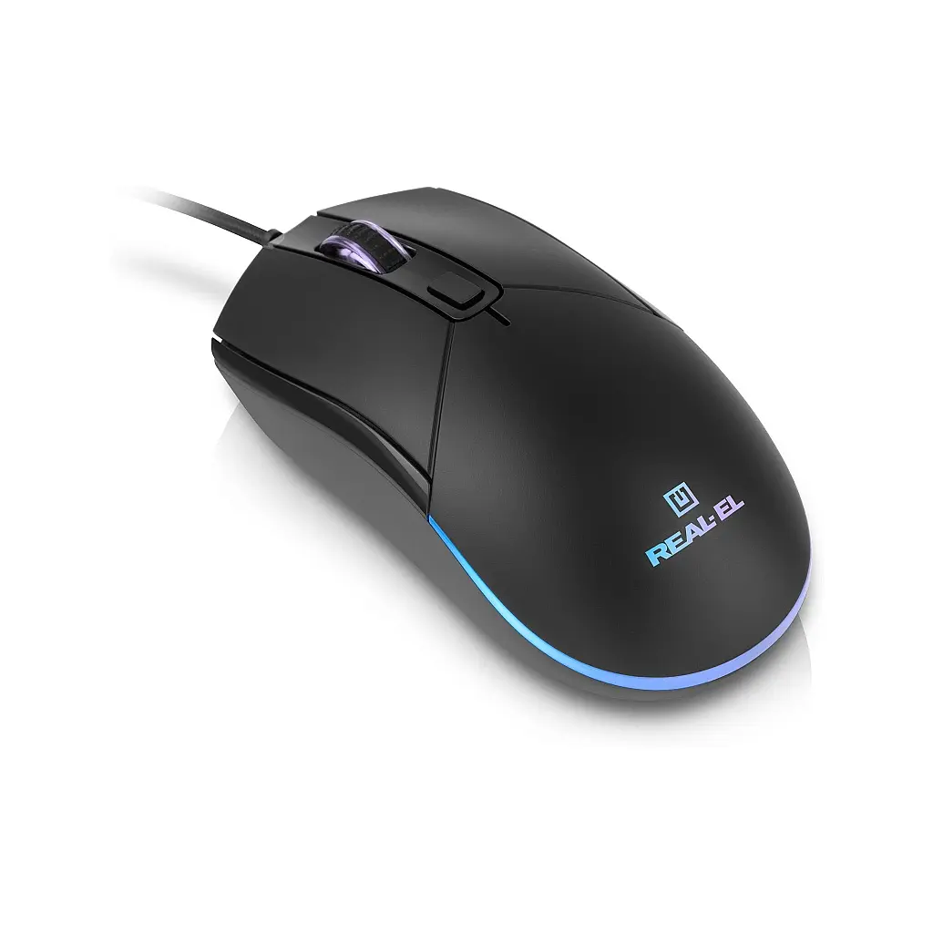 Мишка REAL-EL RM-515 USB Black (EL123200059) - фото 3