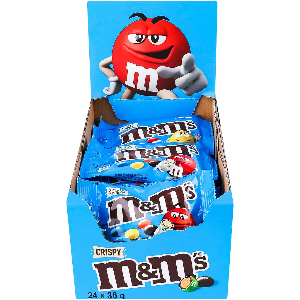 Драже M&M's з рисовими кульками у молочному шоколаді, 36 г (691321) - фото 3