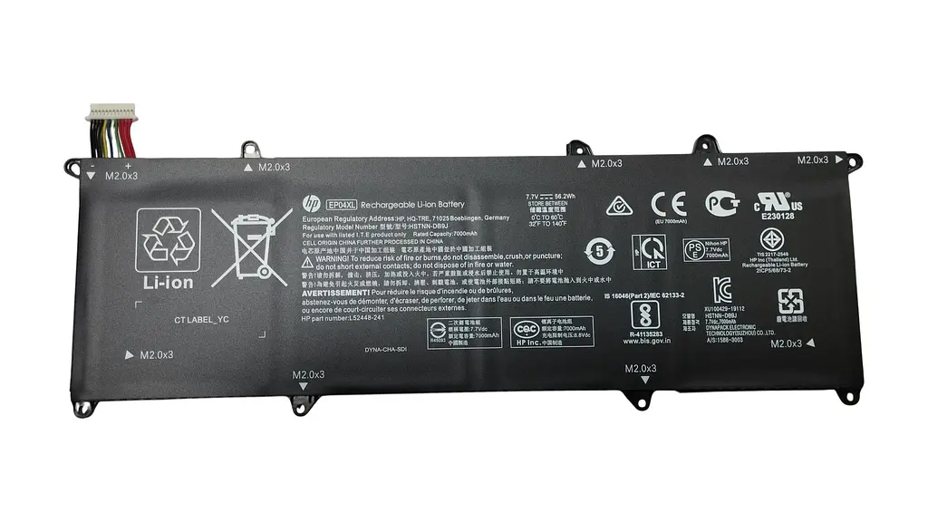 Акумулятор для ноутбука HP EP04XL Elite Dragonfly G1 7.7V 7000 mAh - фото 2