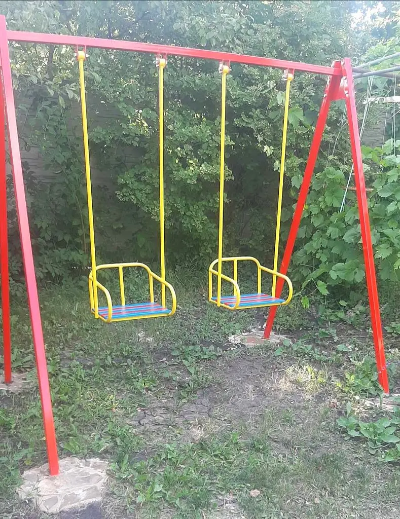 Гойдалки дитячі на підшипниках, двомісні. . - фото 3