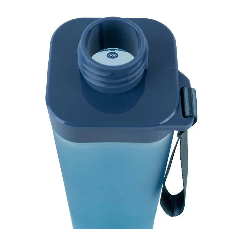 Пляшечка для води Kite квадратна 700 мл синя (K24-1210-1) - фото 5