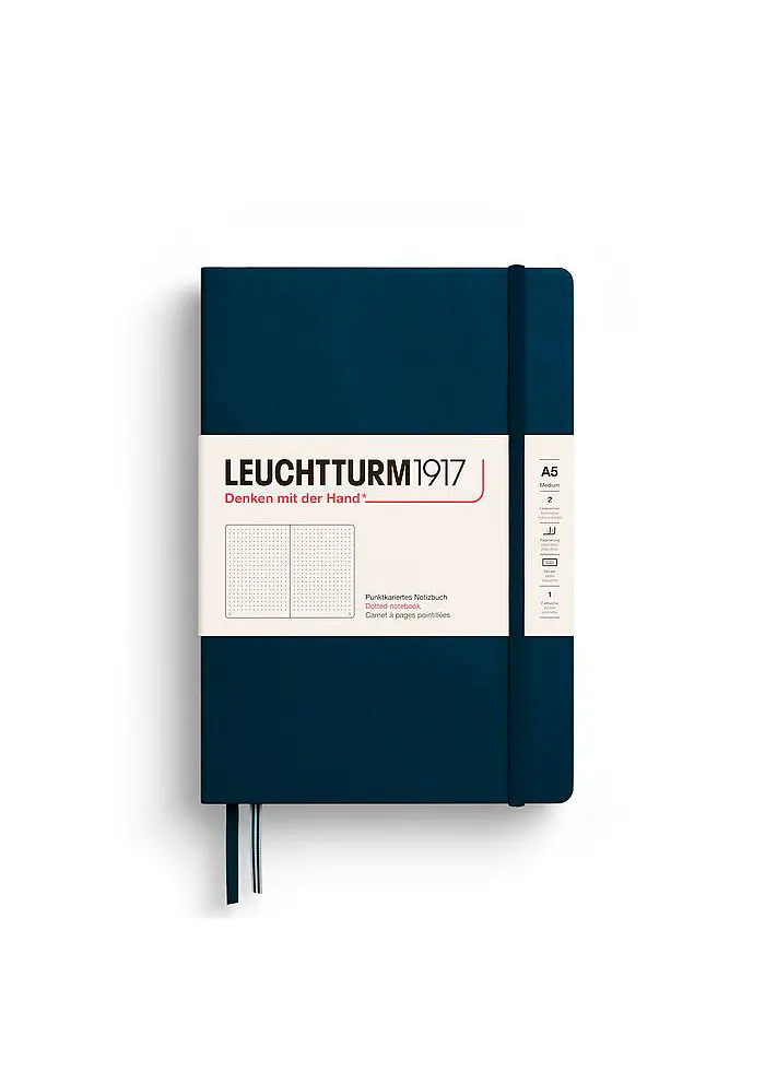 Блокнот Leuchtturm1917 Середній Deep Sea Крапка (372189) - фото 6