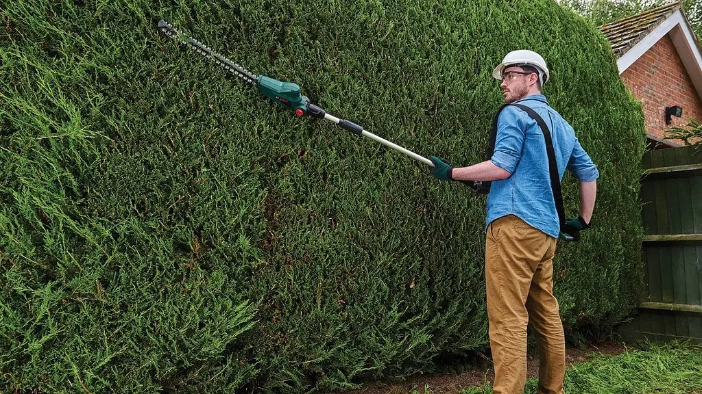 Кусторез аккумуляторный UniversalHedgePole 18 18В АКБ 1х2.5А·час 43мм шаг реза 16мм со штангой Bosch sad0001708 - фото 4