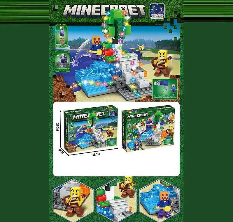 Конструктор Minecraft 289 елементів зі світлом - фото 2