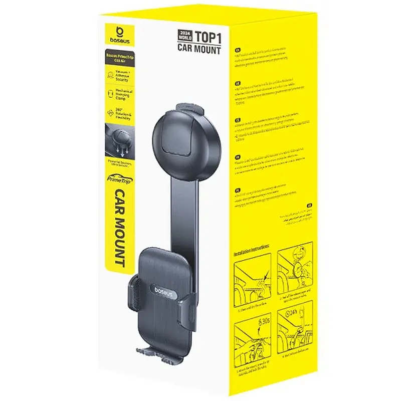 Автотримач Baseus PrimeTrip C03 Air with suction base (C0013C) Cosmic Black - фото 2