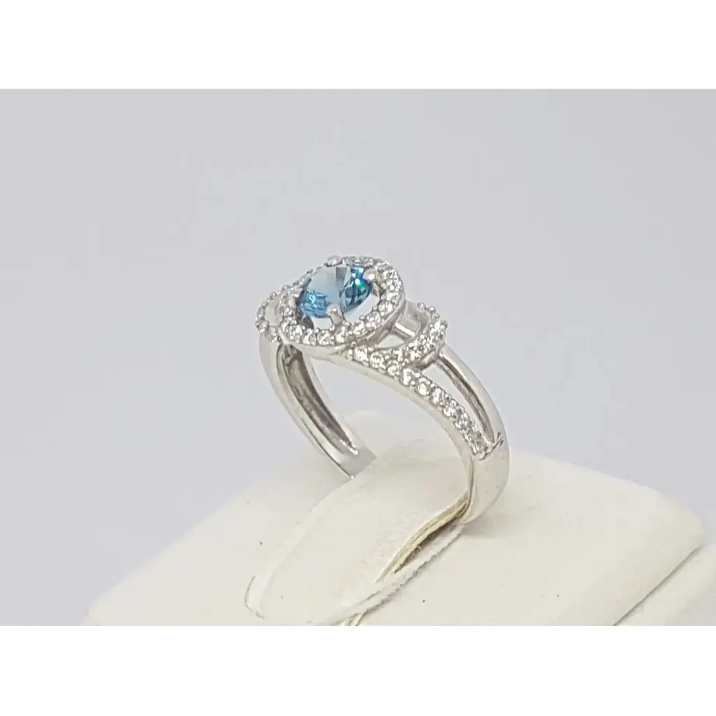 Серебряное кольцо Агни Сьюпремо с кварцем и фианитами. 1525/1Р-QLB 16 - фото 3