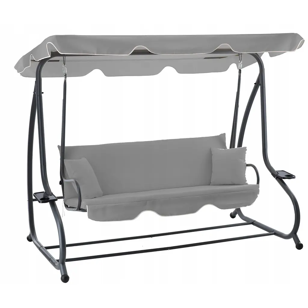 Садова гойдалка Garden Line Venera grey 210 x 120 x 170 см - фото 3