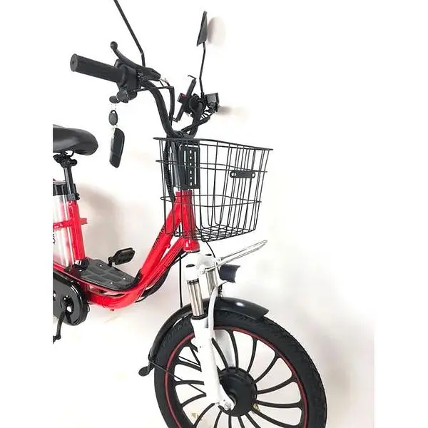 Електровелосипед Minako V4 PRO двомісний 500W/60V/18Ah із заднім амортизатором червоний - фото 3