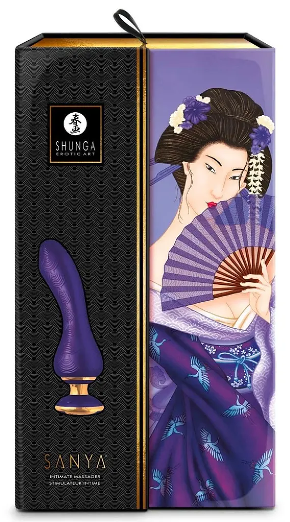 Вібратор Shunga Sanya Intimate 18.5 см фіолетовий - фото 2