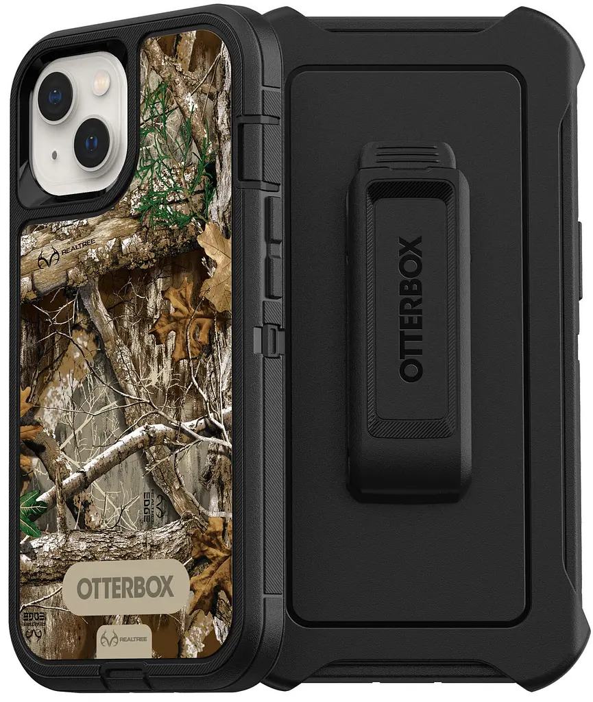 Чохол протиударний з кліпсою OtterBox Defender 77-85441 для iPhone 13 (6.1") RealTree Edge Black (Camo Graphic)
