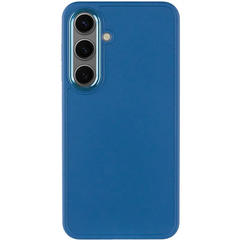 TPU чохол Bonbon Metal Style для Samsung Galaxy S24 / S25 Синій / Denim Blue - фото 2
