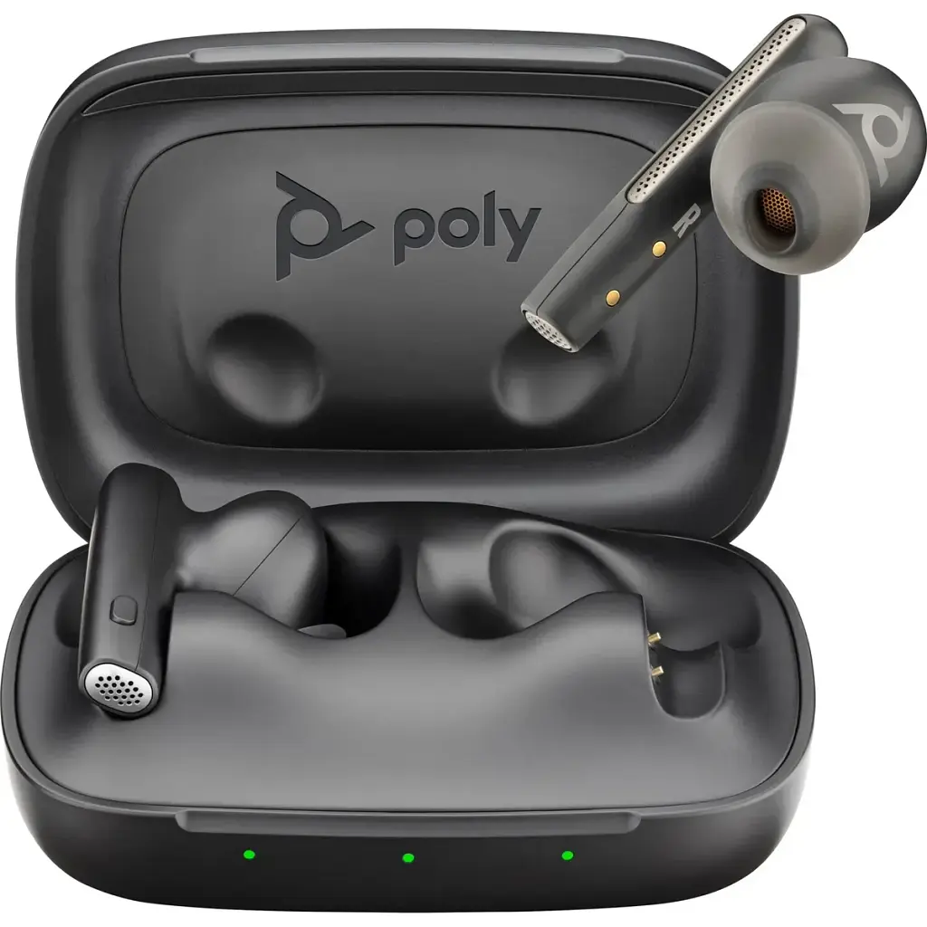 Наушники TWS Poly Voyager Free 60 Earbuds + BT700A + BCHC Black - фото 4