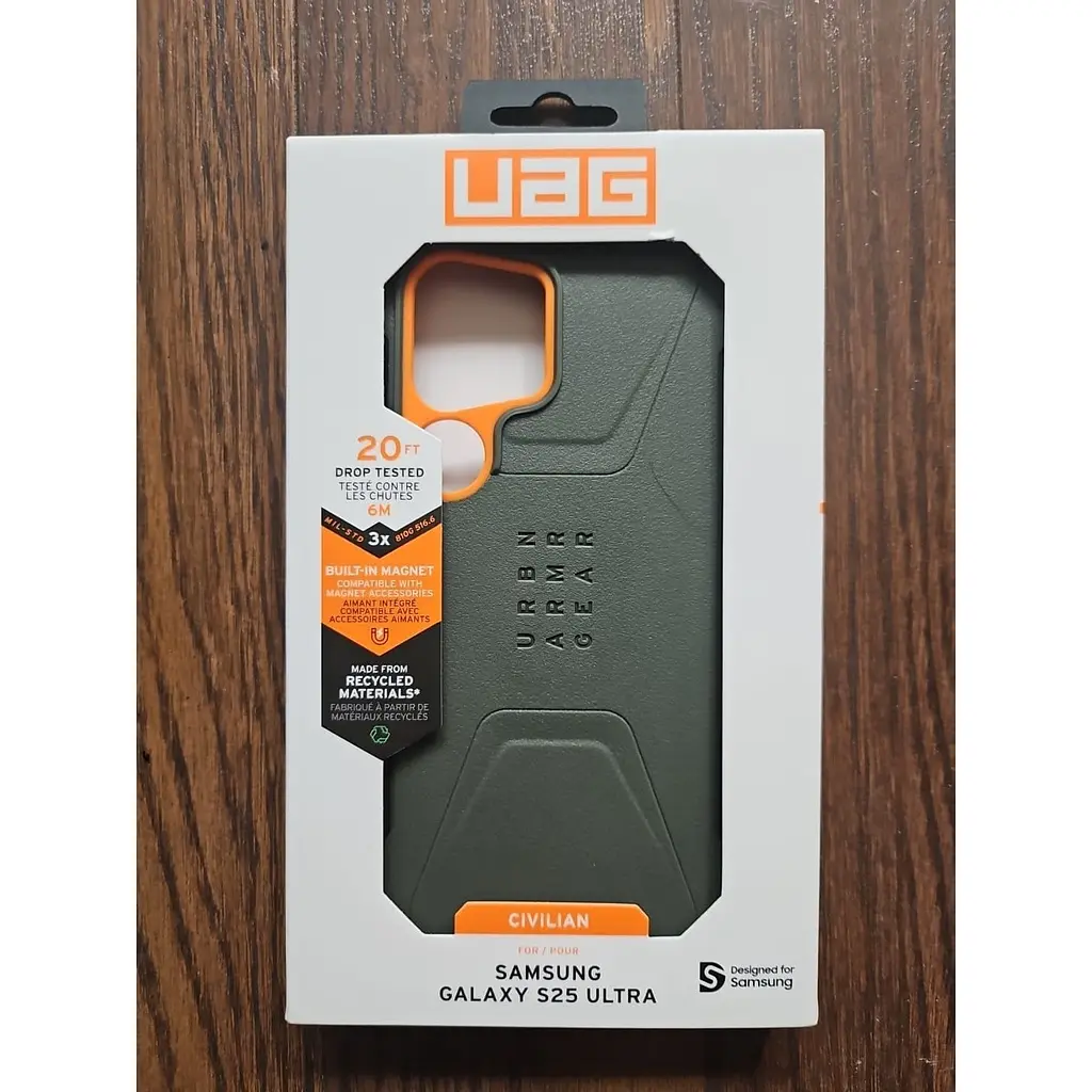Чохол протиударний UAG Civilian MagSafe для Samsung Galaxy S25 Ultra (S938) Olive 214473117297 - фото 4