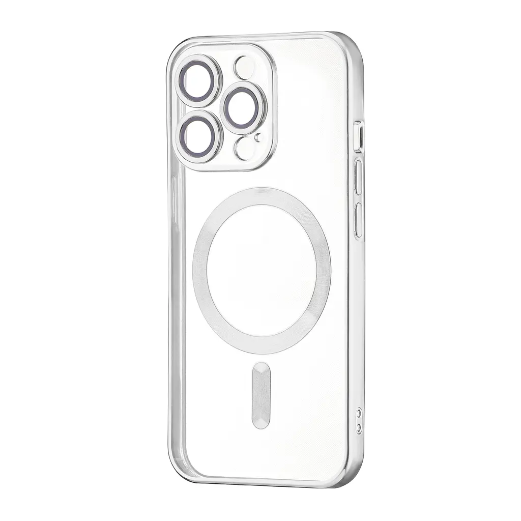 Чохол Ductil Metallic Edge with MagSafe (Protected Camera & Lens) iPhone 14 Pro Silver