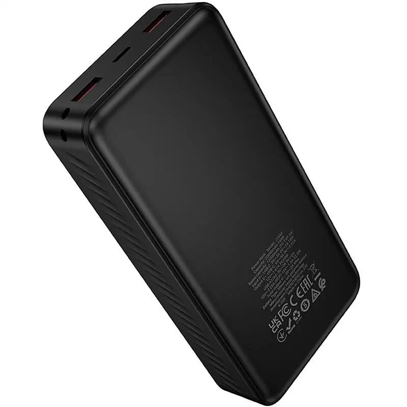 Портативний ЗП Power Bank Hoco J154A Victorious 22.5W+PD20W 20000 mAh Black - фото 2