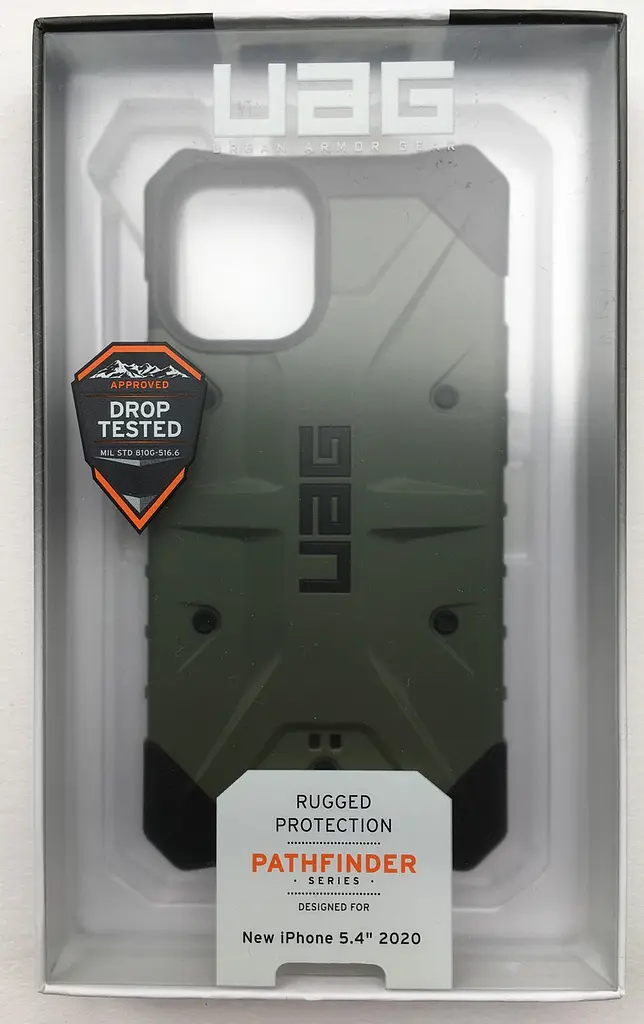 Чохол оригінальний протиударний UAG Pathfinder (Original) 112347117272 для iPhone 12 Mini (5.4") Olive - фото 2