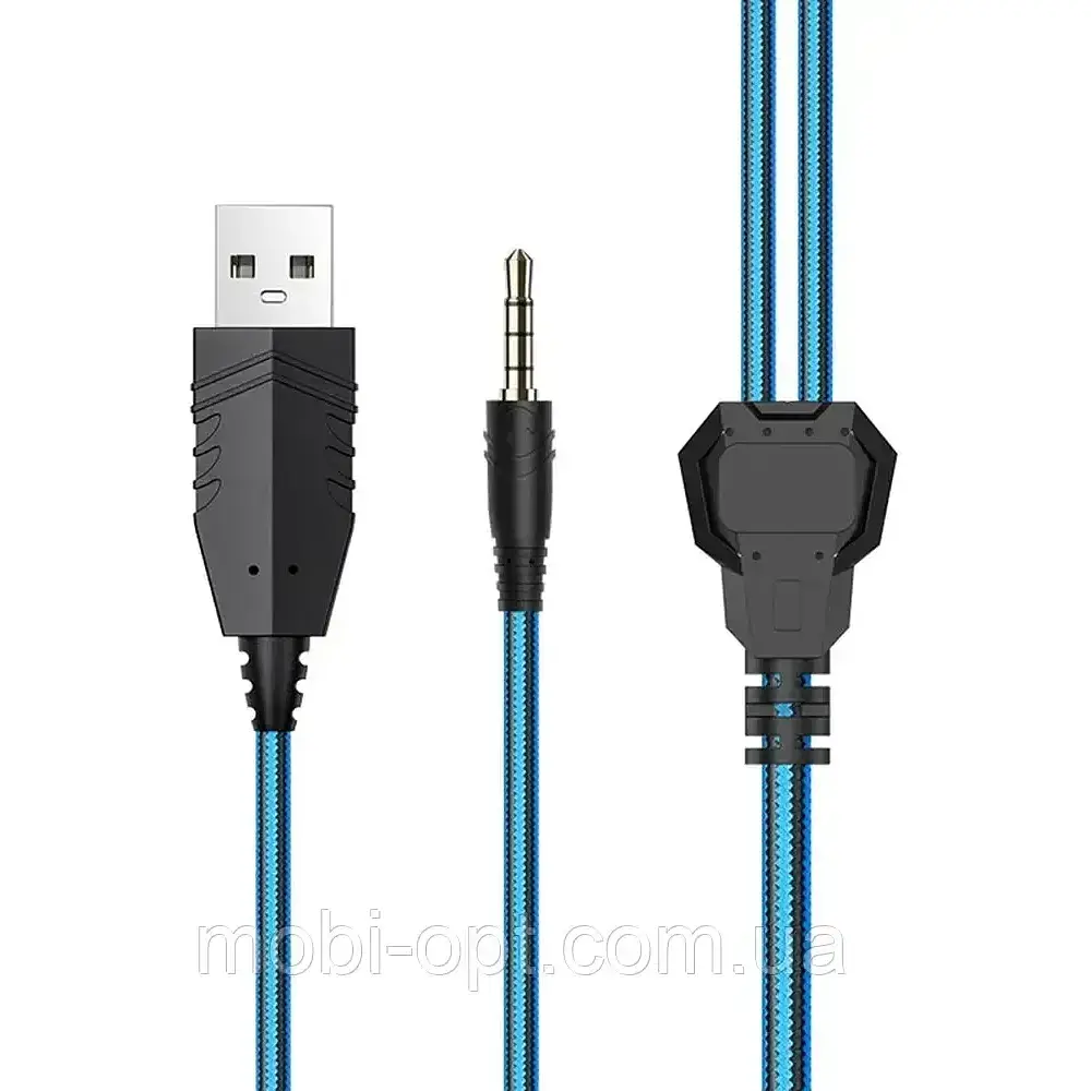 Гарнітура Hoco HF Stereo W105 Joyful Blue +мікрофон - фото 2