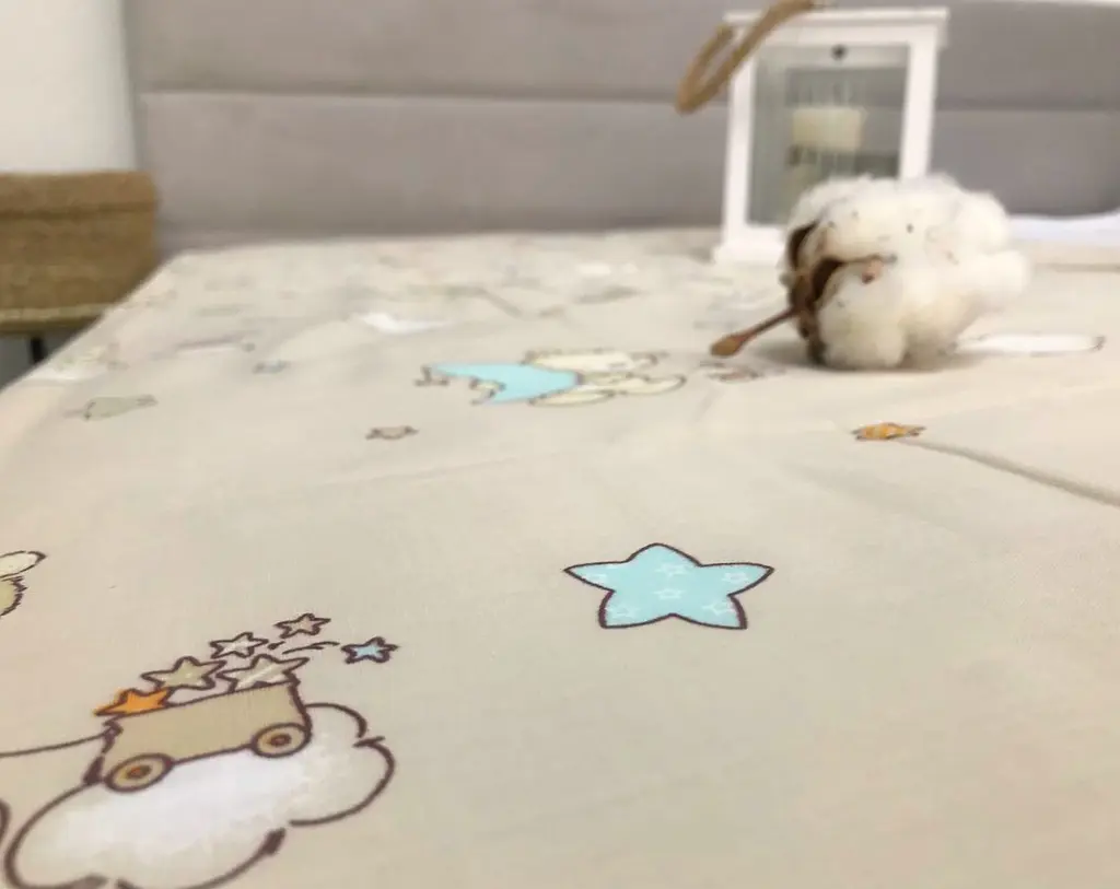 Дитячий комплект постільної білизни Ecotton полуторний 147х210 см бежевий 10-0214 Beige (7488) - фото 3