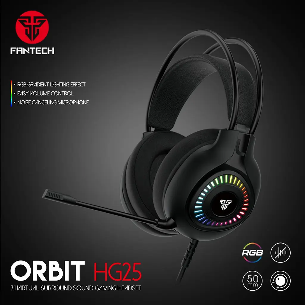 Игровые Наушники Fantech HG25 Orbit Черный - фото 2