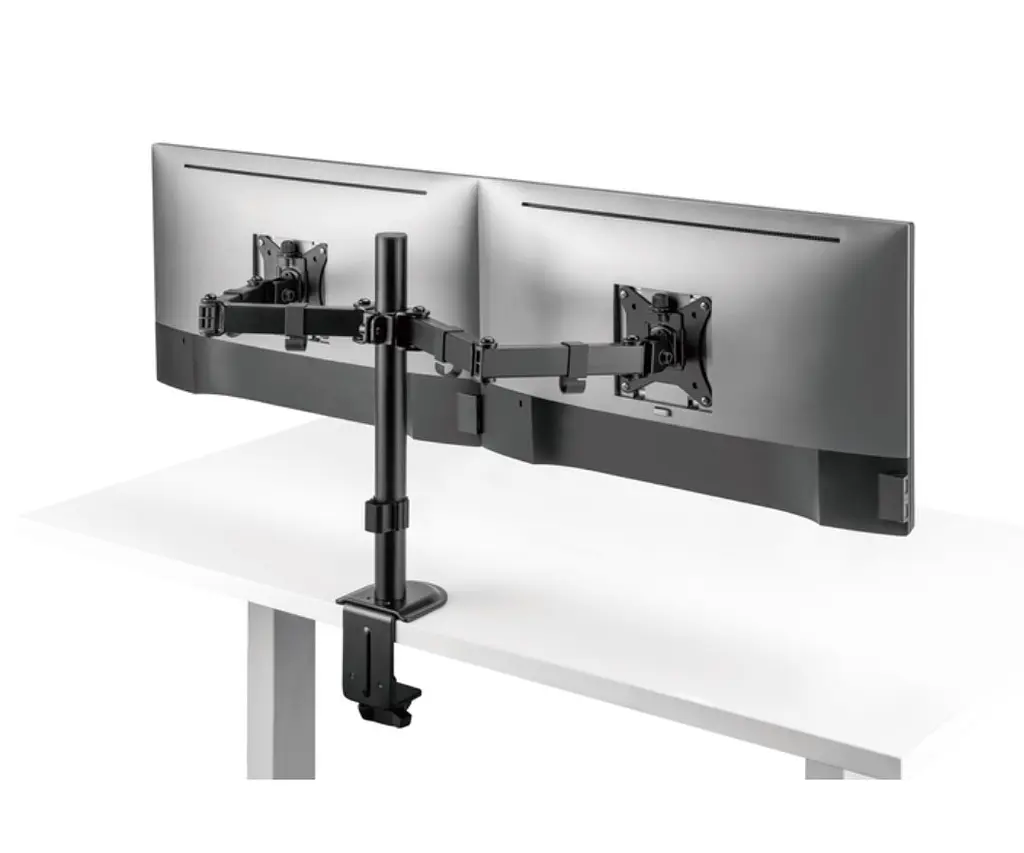 Кронштейн настольный для двух мониторов 17-32 дюйма OfficePro OPMA-102 Black - фото 8