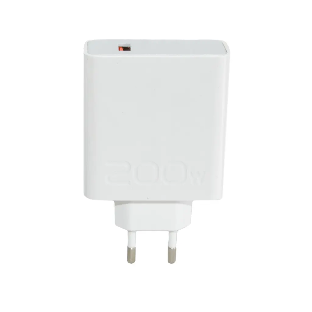 Зарядний пристрій Suie 200W з кабелем USB Type-C, білий блок живлення для телефону та гаджетів - фото 3