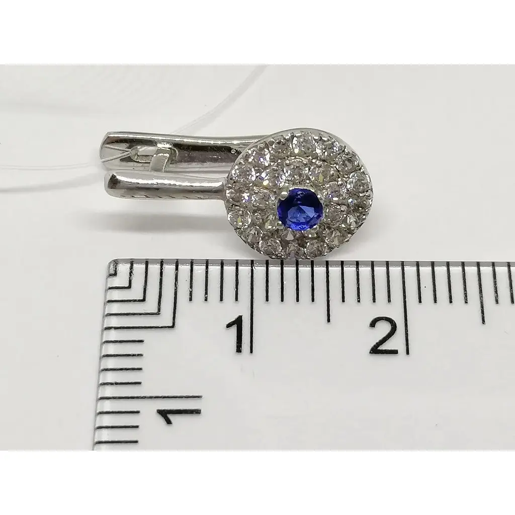 Серебряные серьги Qvaliz с фианитами. 902-00646 - фото 5